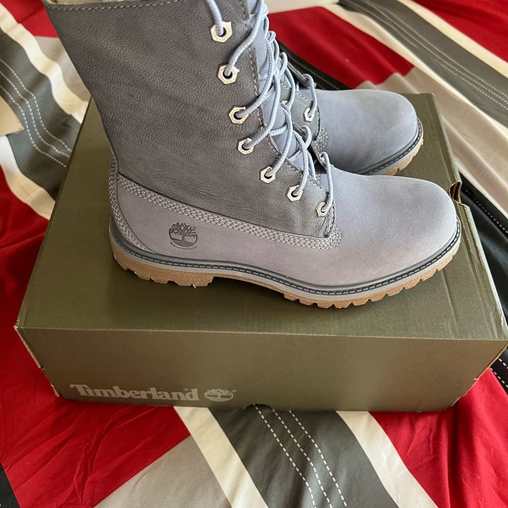 Timberland fold down womens blue waterproof